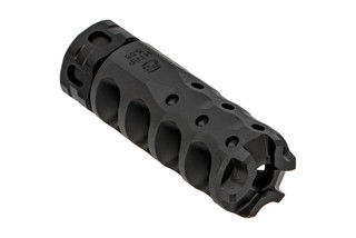 Precision Armament HYPERTAP 5.56 NATO Muzzle Brake with 1/2x28 threading with black Ionbond finish.